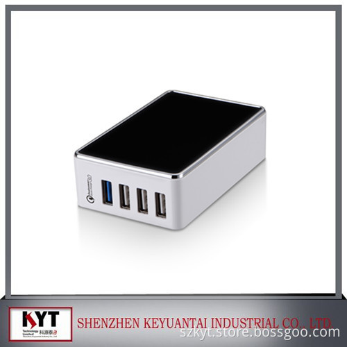 hot selling 5V 7A 4 USB port multi charger with quick charge 3.0